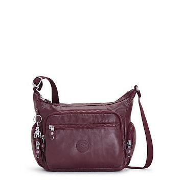 Kipling Gabbie Small Metallic Crossbodytassen Bordeaux | NL 2071UZ